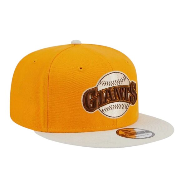 New Era 9FIFTY Gold San Francisco Giants Tiramisu Snapback Hat - Picture 1 of 6